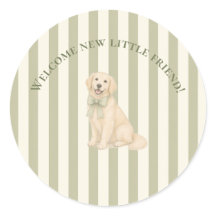 Sage Vert Baby Shower Golden Retriever