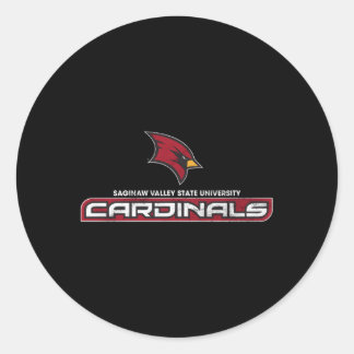 Sticker Rond Saginaw Valley State Svsu Cardinals Large