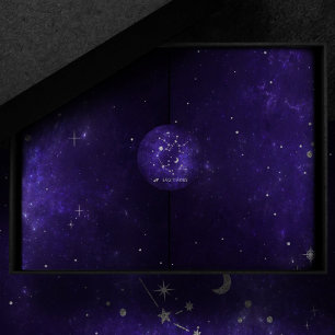 Sticker Rond Sagittaire pourpre zodiaque Horoscope astrologiq