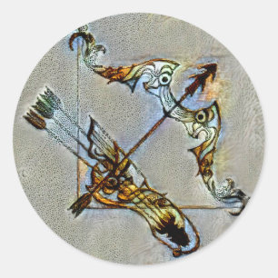 Sticker Rond Sagittarius Venice