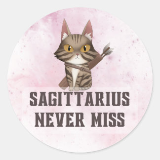 Sticker Rond Sagittarius Zodiac Decal pour les amateurs d'astro