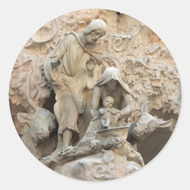 Sticker Rond Sagrada Familia (Devant)