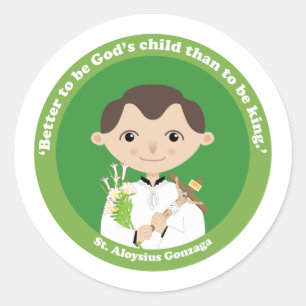 Sticker Rond Saint Aloysius Gonzaga