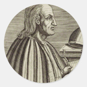 Sticker Rond Saint Anselme de Cantorbéry Docteur de l'Église