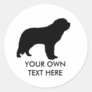 Sticker Rond Saint Bernard