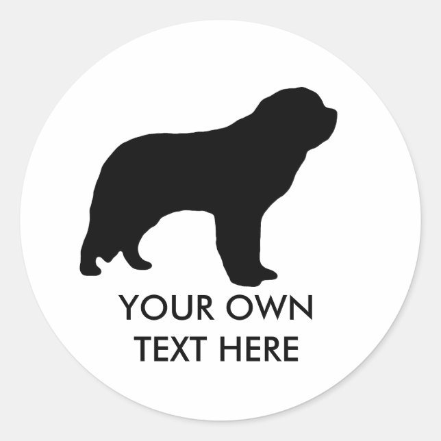 Sticker Rond Saint Bernard (Devant)