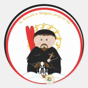 Sticker Rond Saint Bernard de Montjoux