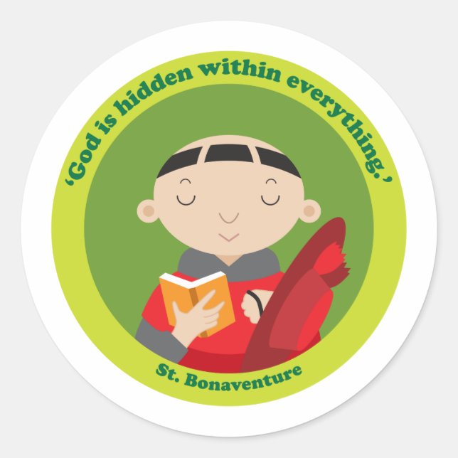 Sticker Rond Saint Bonaventure (Devant)