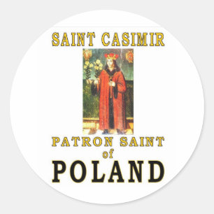 STICKER ROND SAINT CASIMIR