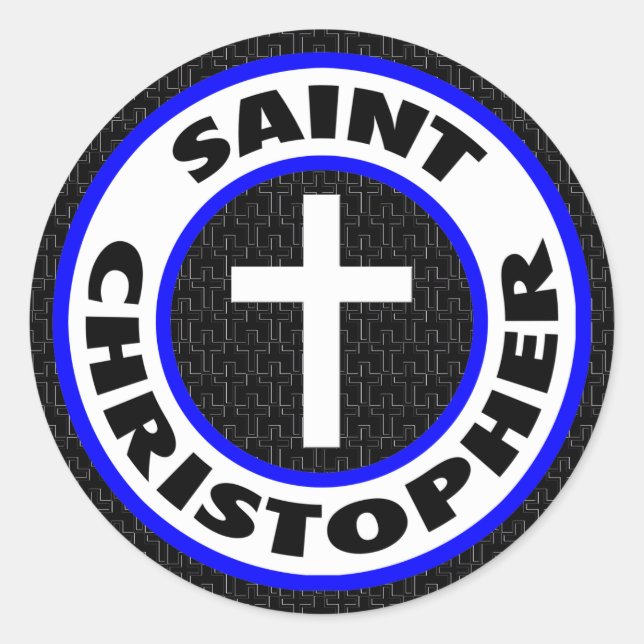Sticker Rond Saint Christopher (Devant)