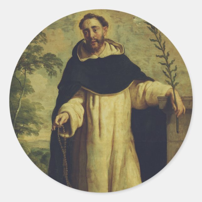 Sticker Rond Saint Dominique de Guzman (Devant)