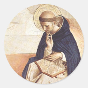 Sticker Rond Saint Dominique de Guzman par Fra Angelico