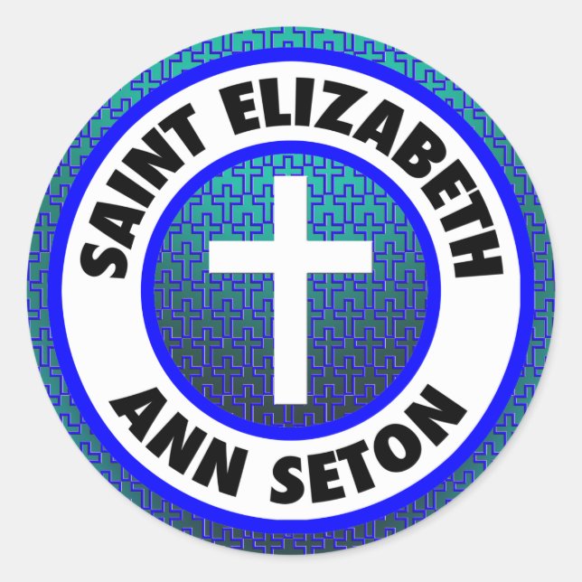 Sticker Rond Saint Elizabeth Ann Seton (Devant)