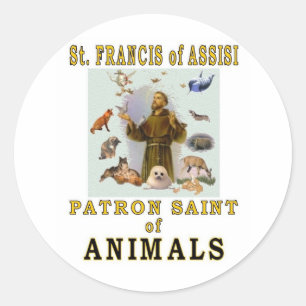 Sticker Rond SAINT FRANCIS d'ASSISI