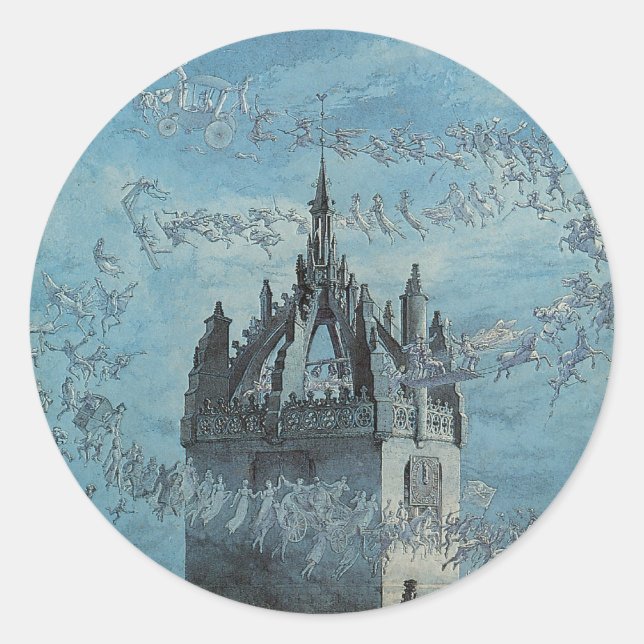 Sticker Rond Saint Giles - Ses cloches par Charles Altamont Doy (Devant)