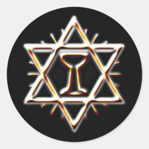 Sticker Rond Saint Graal de Gral de heiliger