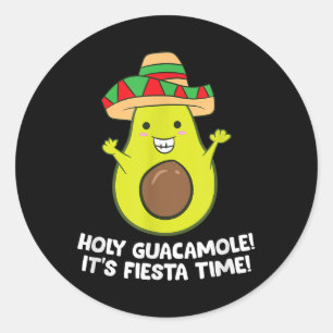 Sticker Rond Saint Guacamole Son Fête Cinco De Mayo Avoca