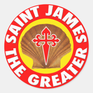 Sticker Rond Saint James et le Grand