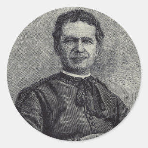 Sticker Rond Saint Jean Bosco Père et Maître de la Jeunesse
