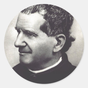Sticker Rond Saint Jean Bosco Père et Maître de la Jeunesse