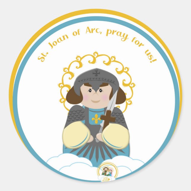 Sticker Rond Saint Jean d'Arc (Devant)