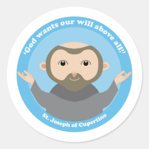 Sticker Rond Saint-Joseph de Cupertino