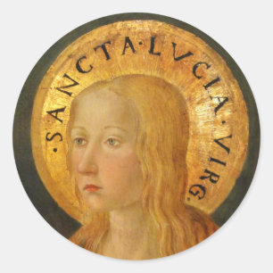 Sticker Rond Saint Lucy Lucia c1470