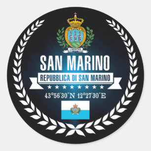 Sticker Rond Saint-Marin
