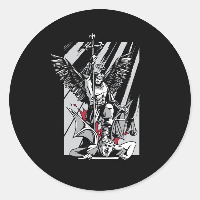 Sticker Rond Saint Michael (Devant)