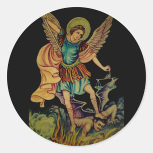 Sticker Rond Saint Michael L'Archange