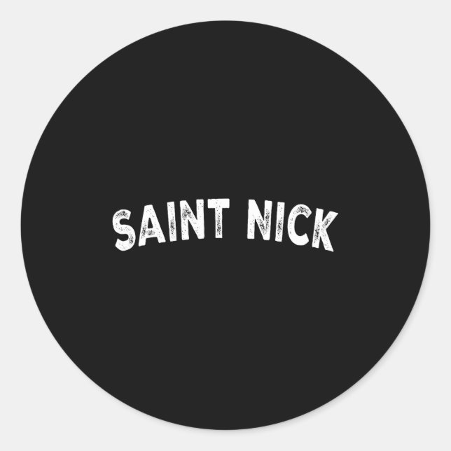 Sticker Rond Saint Nick  (Devant)