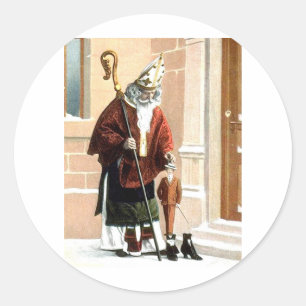 Sticker Rond Saint Nicolas
