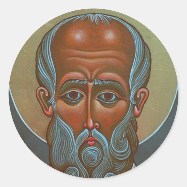 Sticker Rond Saint Nicolas le travailleur miracle (Devant)