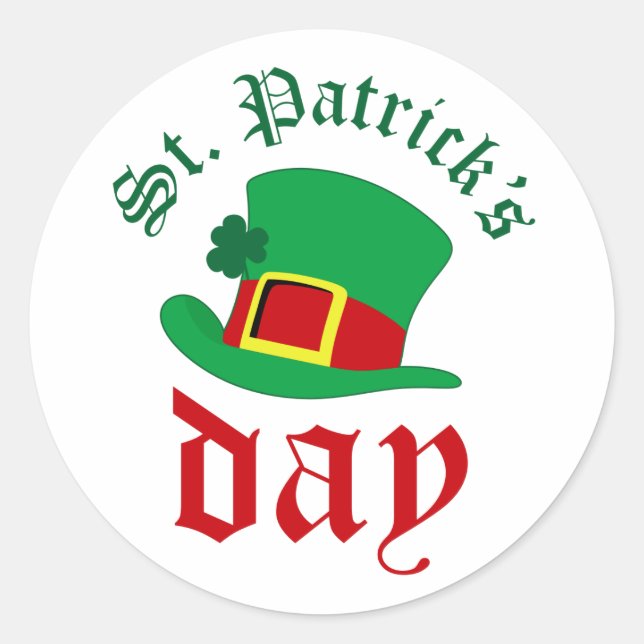 Sticker Rond Saint-Patrick (Devant)