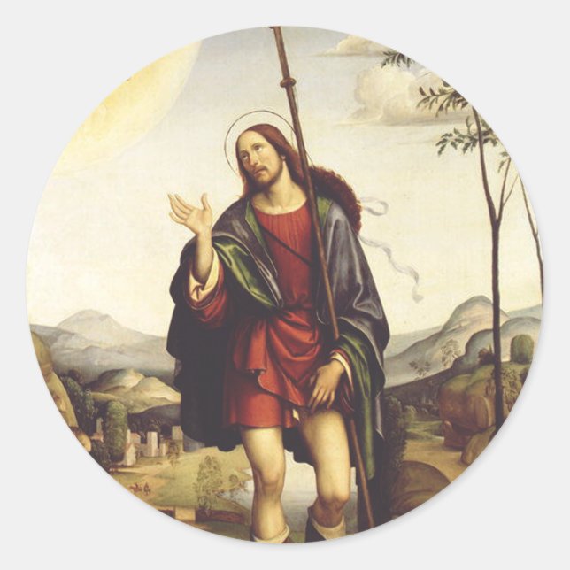 Sticker Rond Saint Roch par Francesco Francia (Devant)