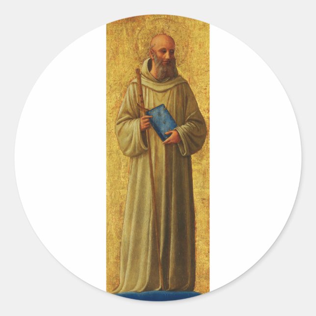 Sticker Rond Saint Romuald le fondateur des Camaldules (Devant)