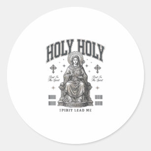 Sticker Rond Saint Saint Gravure Vintage Design de T-Shirt Reli