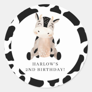 Sticker Rond Saint-Vache Pays ferme Anniversaire