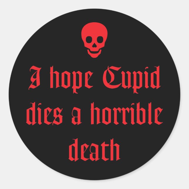 Sticker Rond Saint Valentin (Devant)