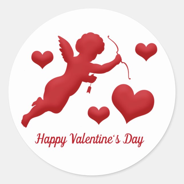 Sticker Rond Saint-Valentin (Devant)