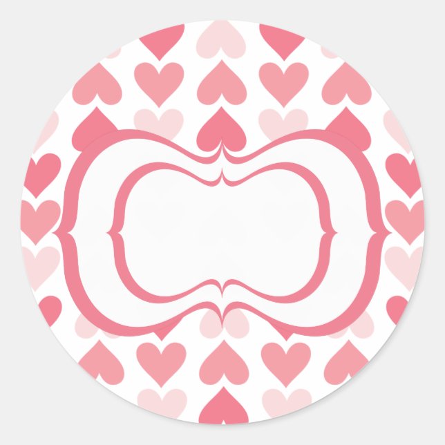 Sticker Rond Saint Valentin (Devant)