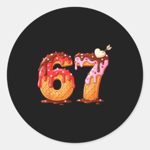 Sticker Rond Saint-Valentin 67 Meme Rempli De Cœurs Drôle S