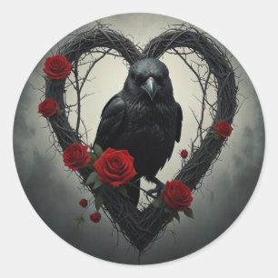 Sticker Rond Saint-Valentin de Raven