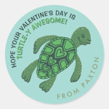 Saint Valentin de Tortue Mignonne