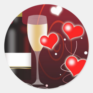 Sticker Rond Saint Valentin ou occasion spéciale