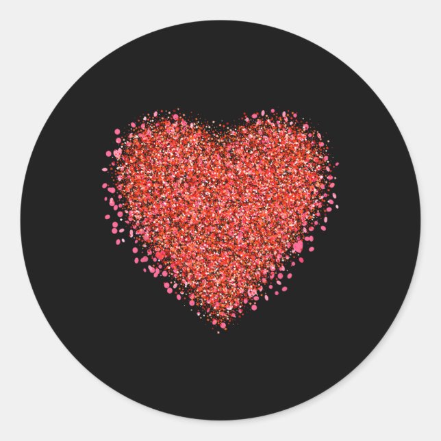 Sticker Rond Saint Valentine's Designs2  (Devant)