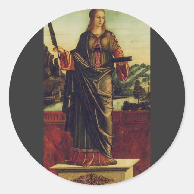 Sticker Rond Sainte Anastasia de Rome Art de luxe (Devant)