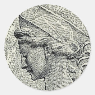 Sticker Rond Sainte Cécile vierge et martyre