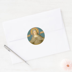Sticker Rond Sainte Claire d'Assise (SAU 027)