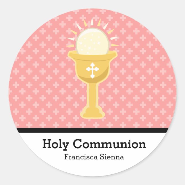 Sticker Rond Sainte Communion (Devant)